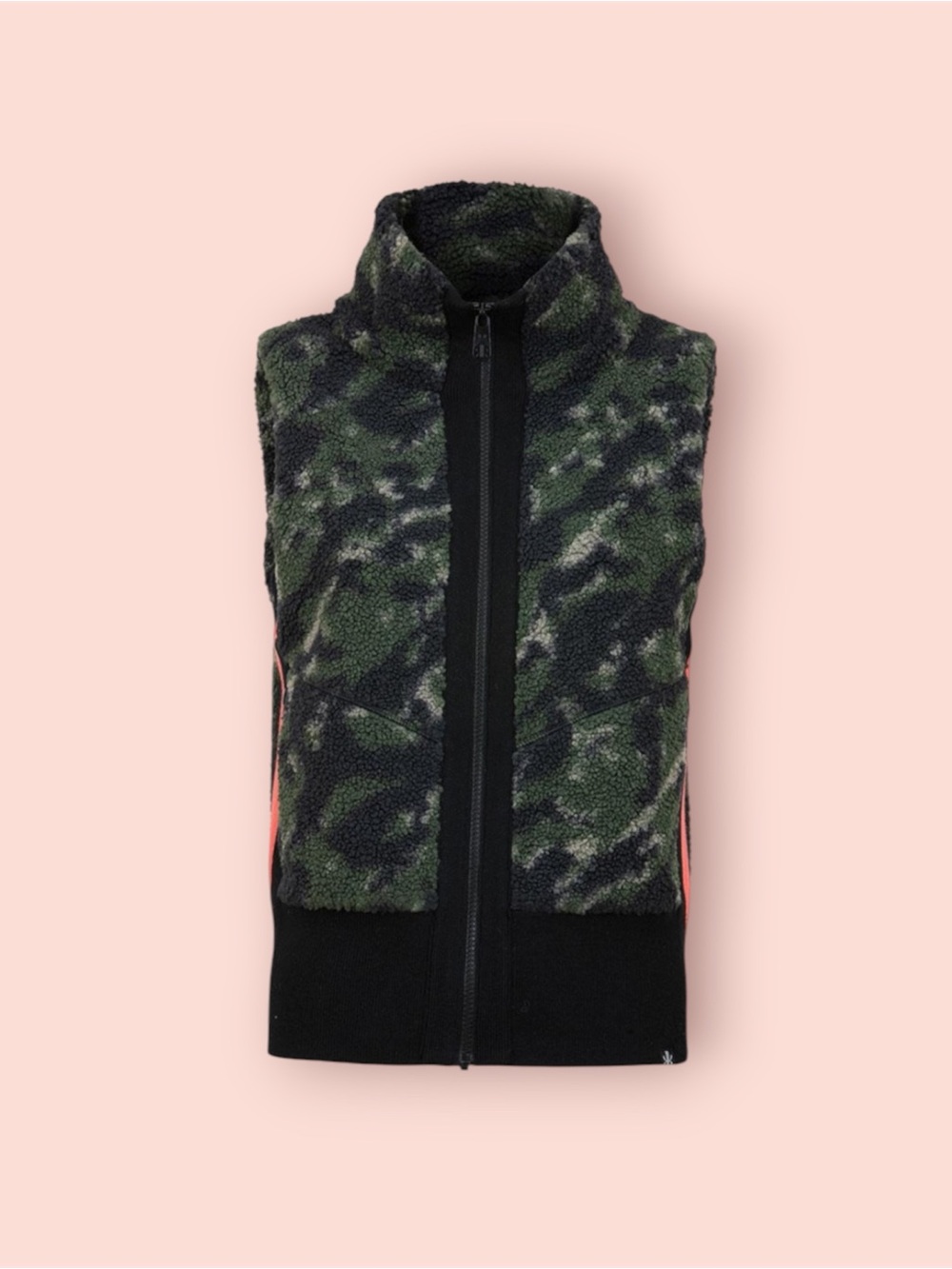 KRIMSON KLOVER Ember All Mountain Camo Full Zip Ski Teddy Vest
